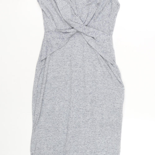 Firetrap Women's Grey Sheath Midi Dress, Size S, Sleeveless