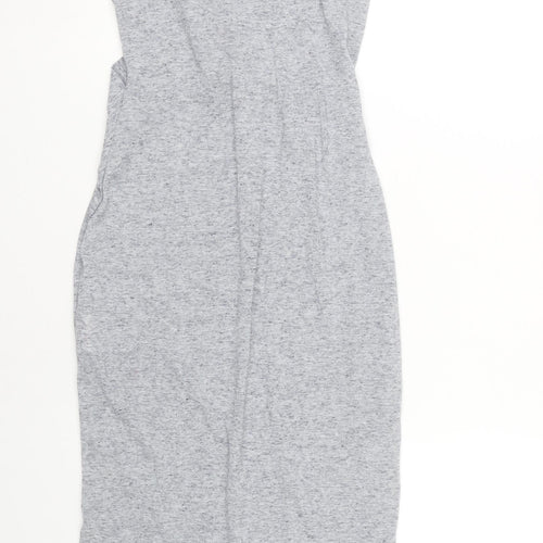Firetrap Women's Grey Sheath Midi Dress, Size S, Sleeveless