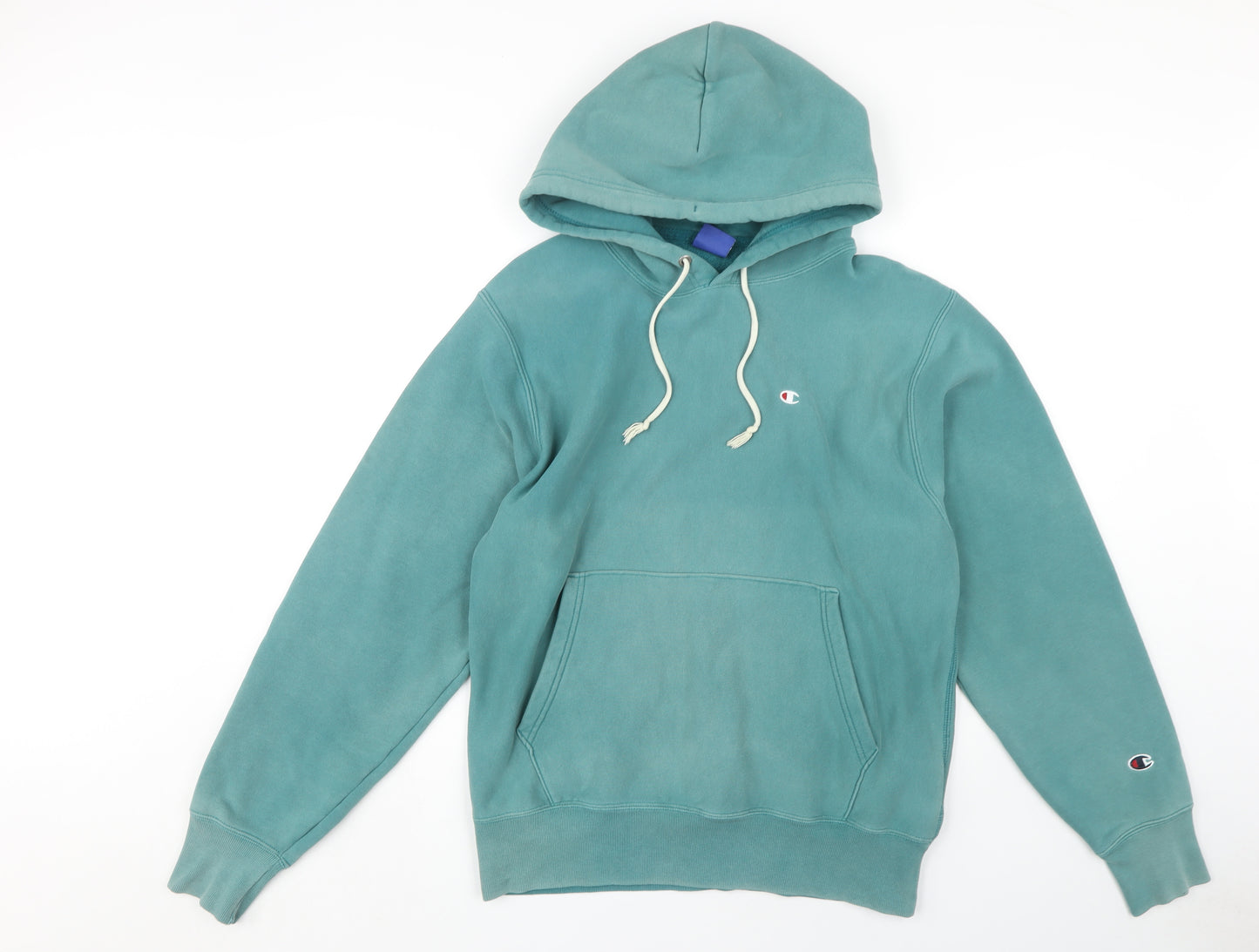Champion Men's Green Pullover Hoodie - S