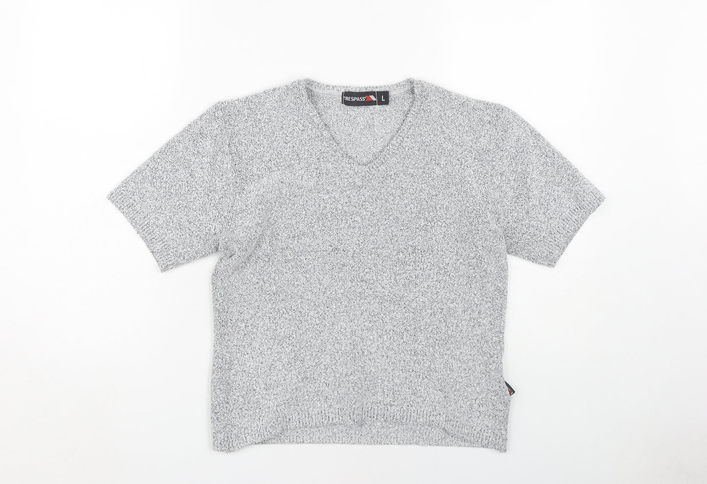 Trespass Women's Grey V-Neck Pullover Jumper Size 12