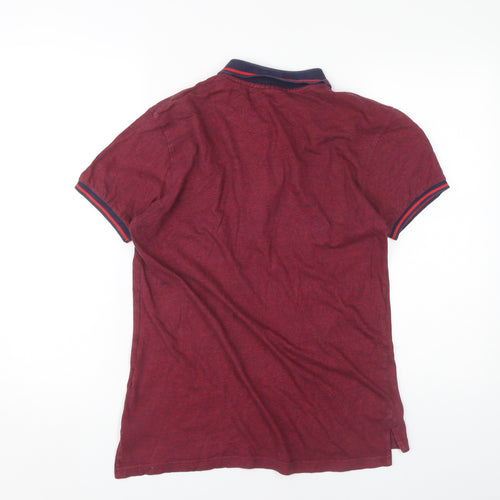 Pierre Cardin Men's Red Polo Shirt Size M