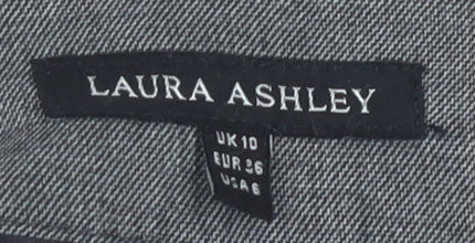 Laura Ashley Women's Grey Wide-Leg Trousers Size 10