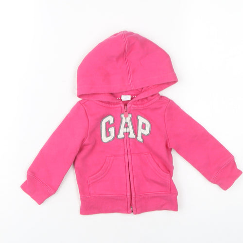 GAP Unisex Baby Pink Hoodie - 6-9 Months - Casual Wear