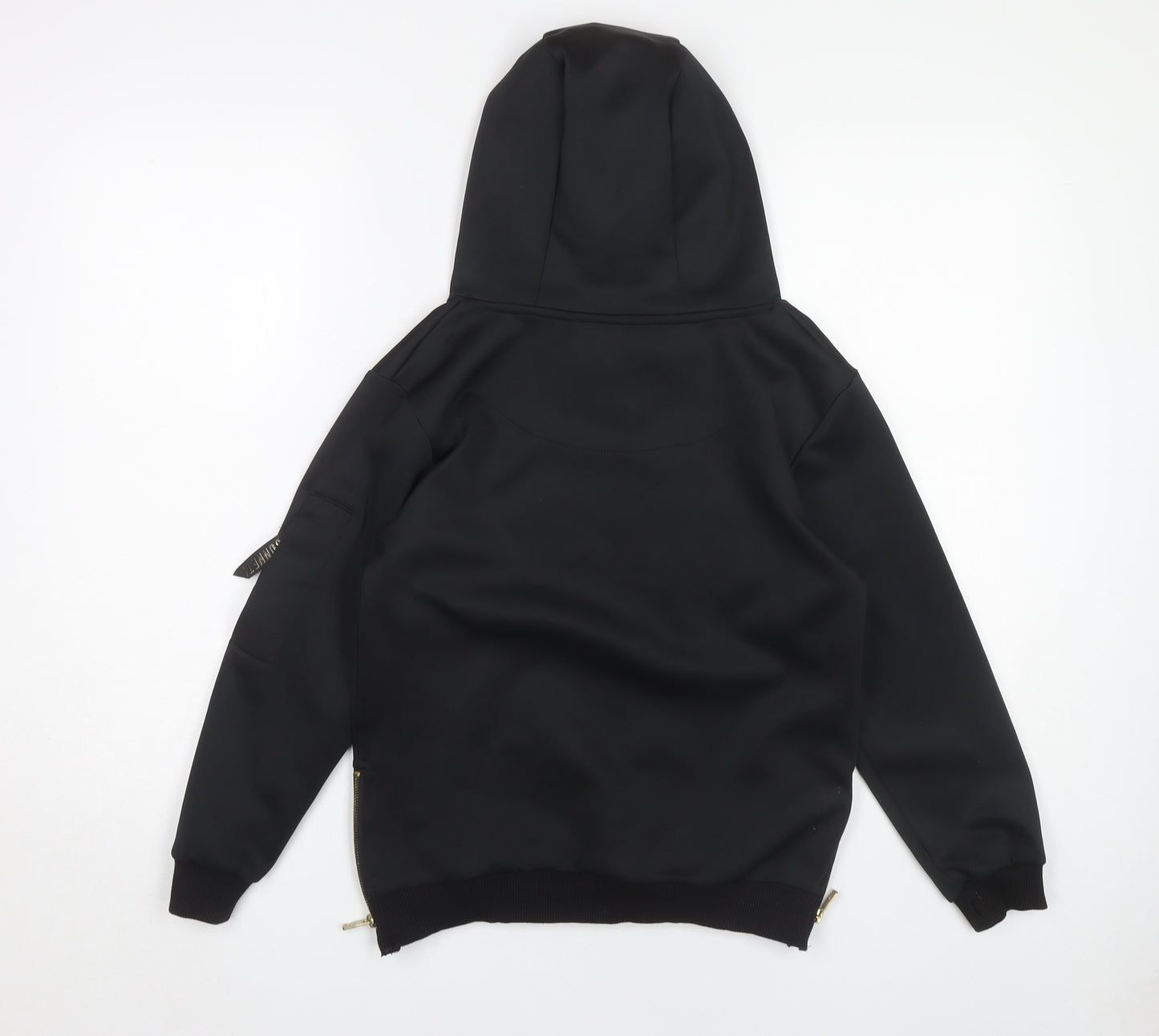 Sonneti Boys Black Pullover Hoodie 10-12 Years with Logo Details