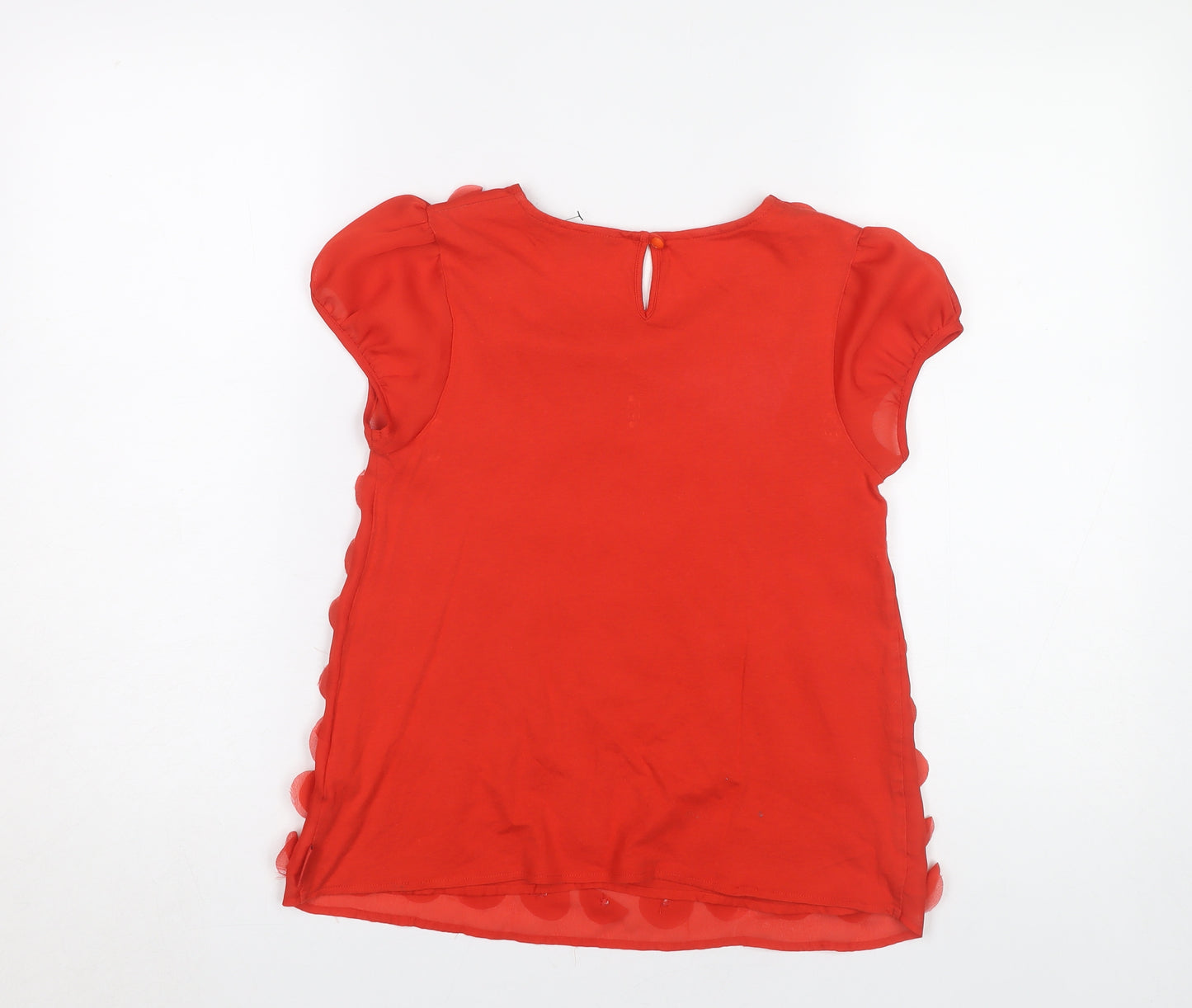 Ted Baker Red Teen Blouse - Cap Sleeve, Round Neck