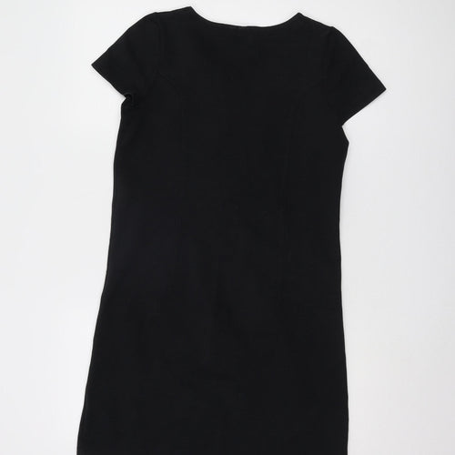 Boden Women's Black Shift Dress Size 6 Cotton Blend