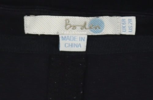 Boden Women's Black Shift Dress Size 6 Cotton Blend