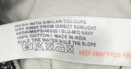 Fat Face Boys Blue Plaid Cargo Shorts Size 6-7 Years