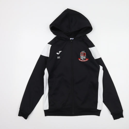 Joma Boys' Black Hoodie 2XS Sports Full Zip