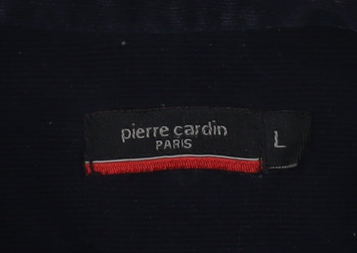 Pierre Cardin Men's Black Button-Up Shirt L