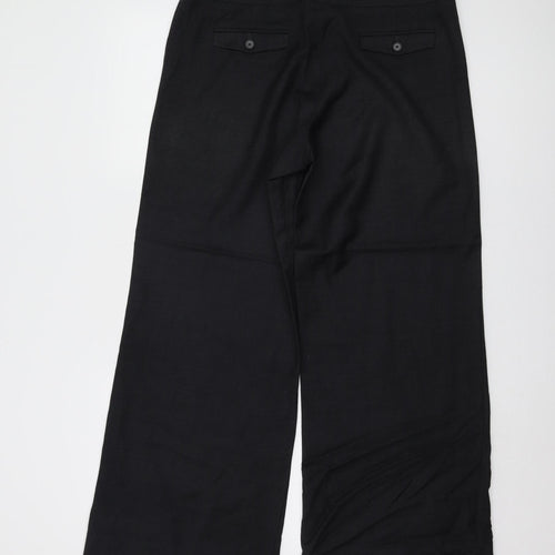 TM Lewin Women's Black Wide-Leg Trousers Size 12