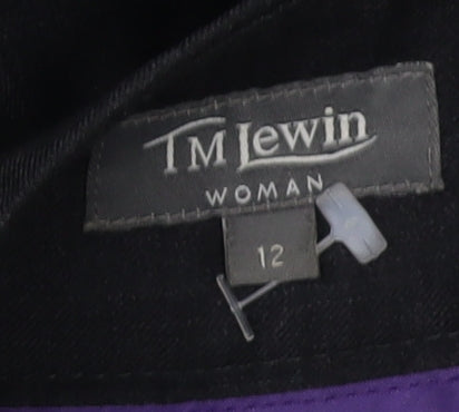 TM Lewin Women's Black Wide-Leg Trousers Size 12
