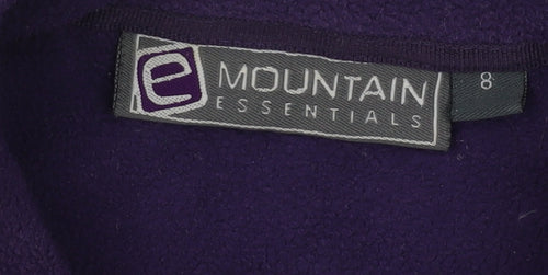 Mountain Essentials Women's Purple Fleece Jacket Size 8