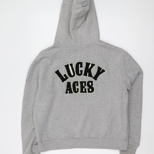 Superdry Women's Grey Hoodie UK 12 Pullover Casual