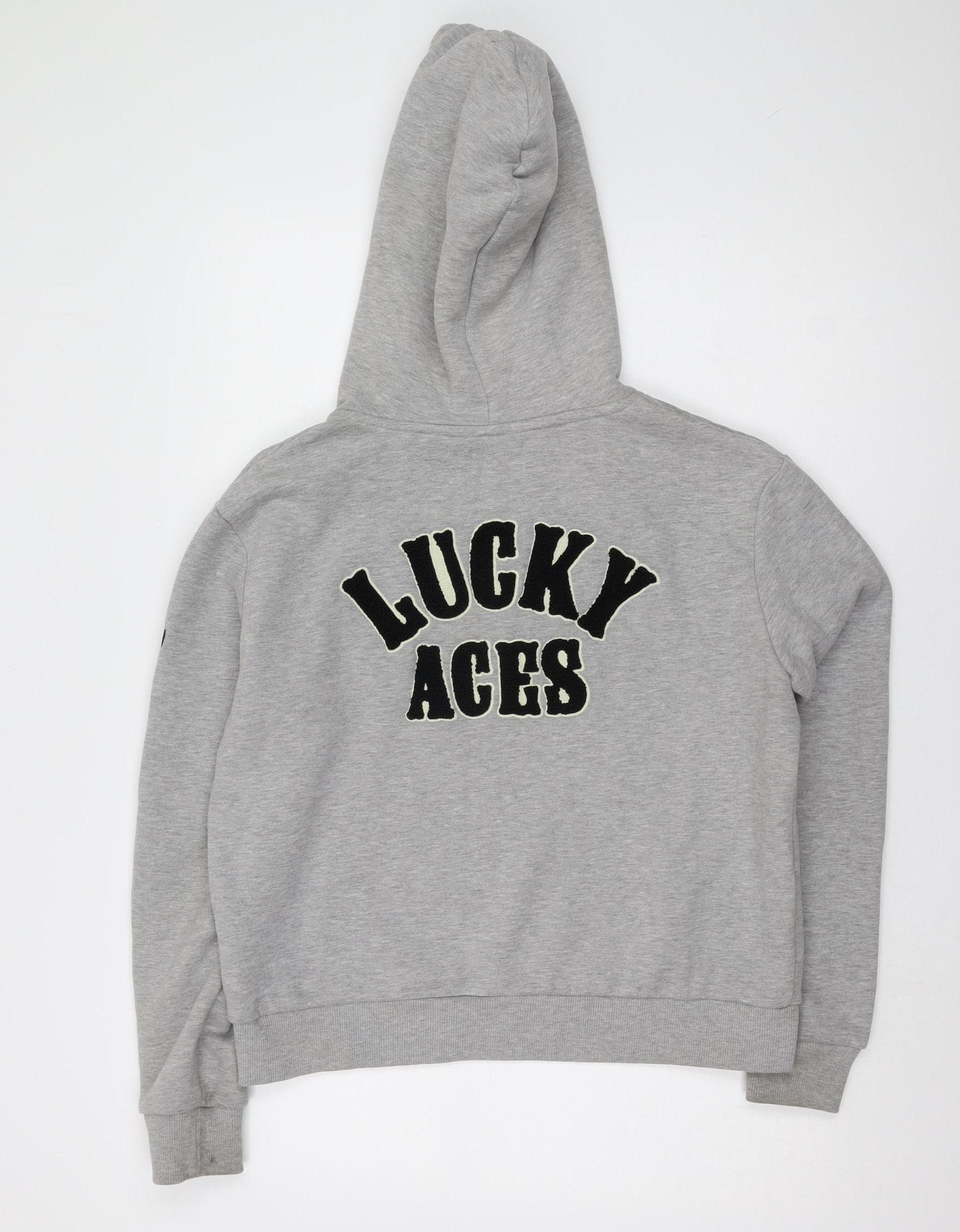 Superdry Women's Grey Hoodie UK 12 Pullover Casual