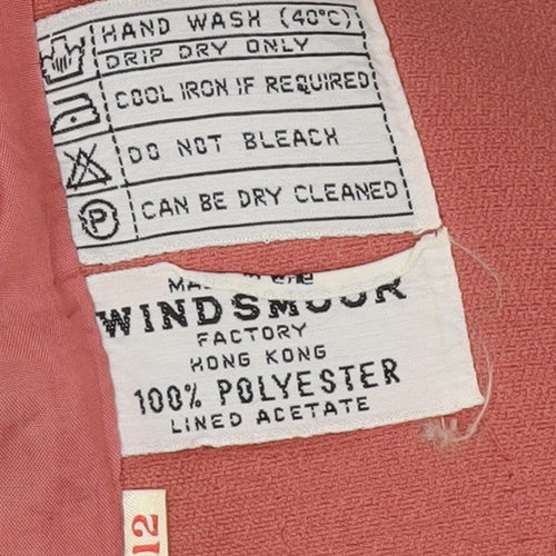 Windsmoor Women's Pink Suit Jacket Size 12 Lined