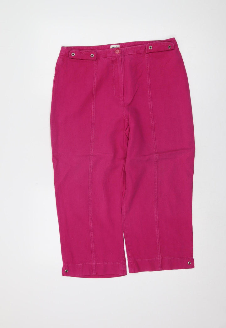 Viyella Women's Pink Capri Trousers Size 12