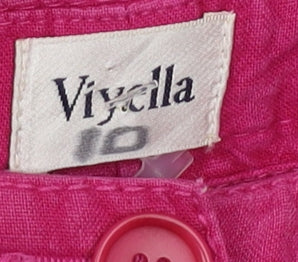 Viyella Women's Pink Capri Trousers Size 12