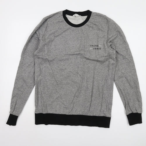 Jack & Jones Men's Grey Pullover Sweatshirt M