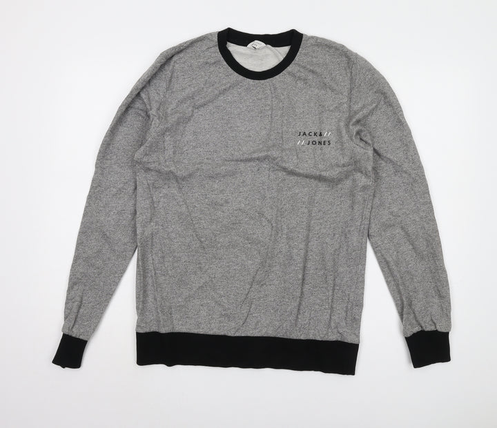 Jack & Jones Men's Grey Pullover Sweatshirt M