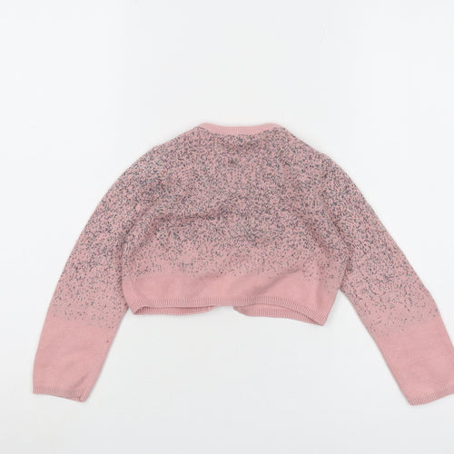 Monsoon Girls Pink Sequin Cardigan 3-4 Years