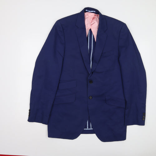Charles Tyrwhitt Men's Blue Wool Blazer Size 38
