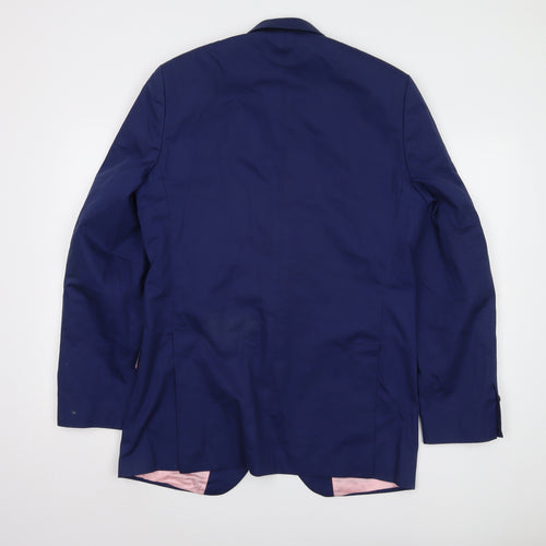 Charles Tyrwhitt Men's Blue Wool Blazer Size 38