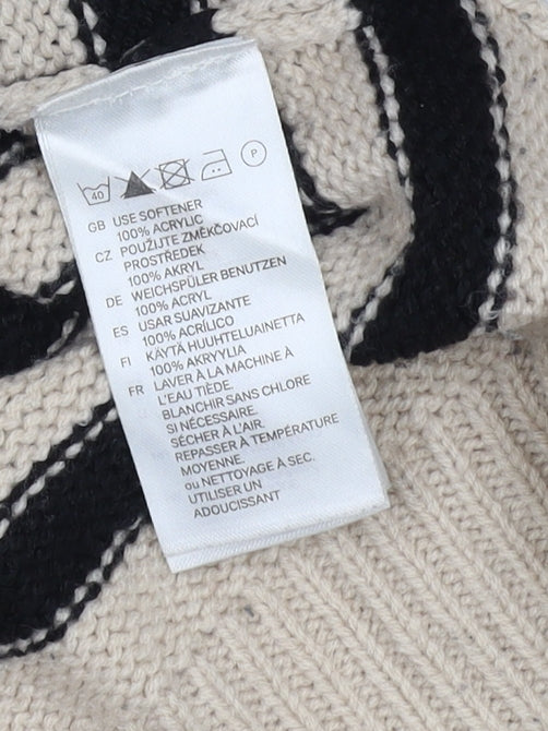 H&M Women's Multicoloured Striped Jumper, Size 12