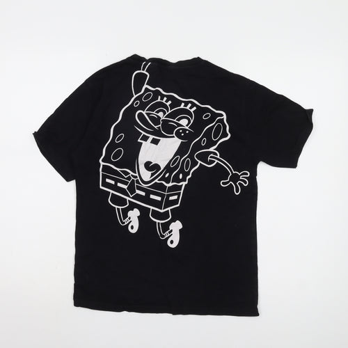 SpongeBob Square Pants Boys Black Graphic T-Shirt 13-14 Years