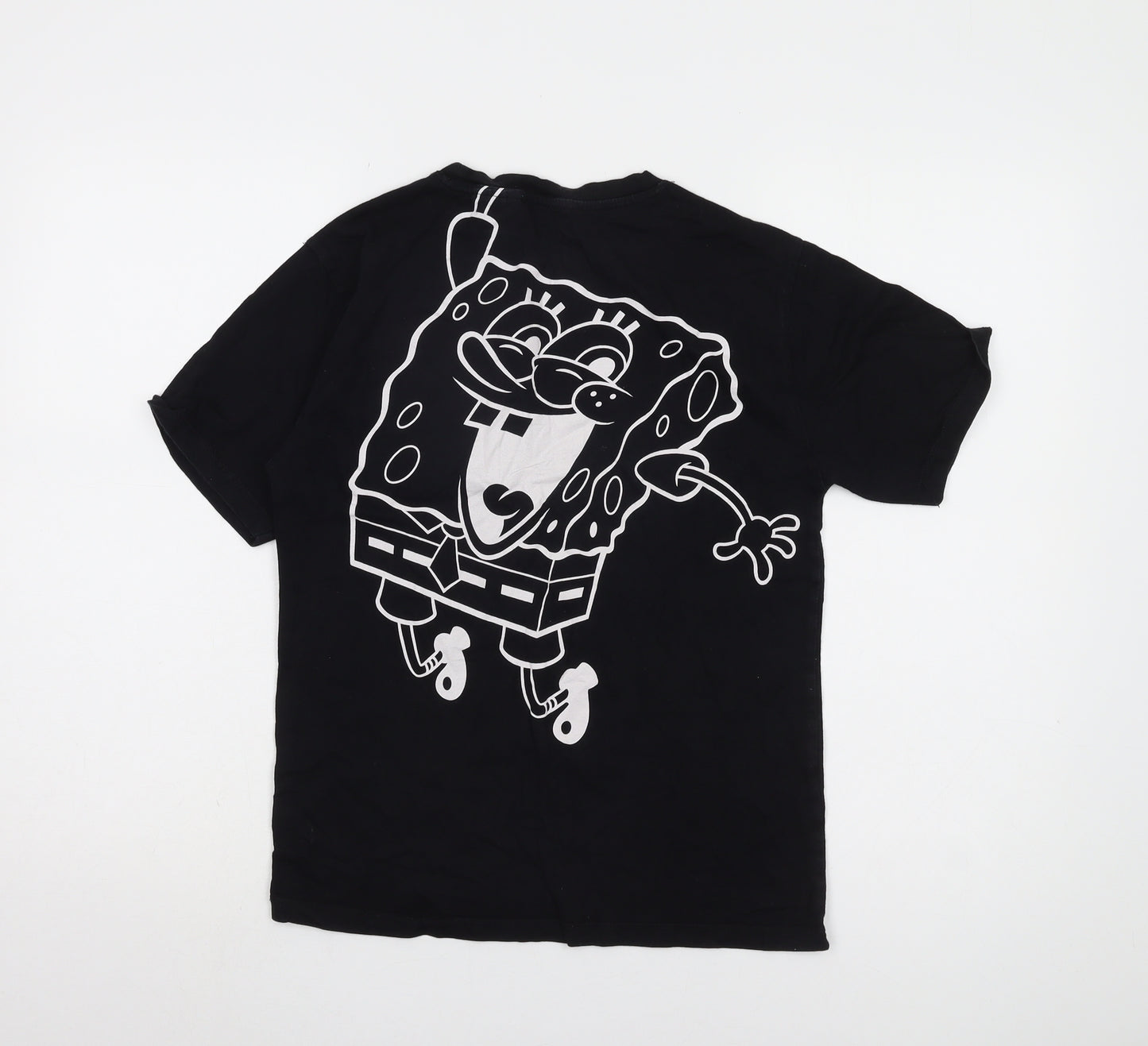 SpongeBob Square Pants Boys Black Graphic T-Shirt 13-14 Years