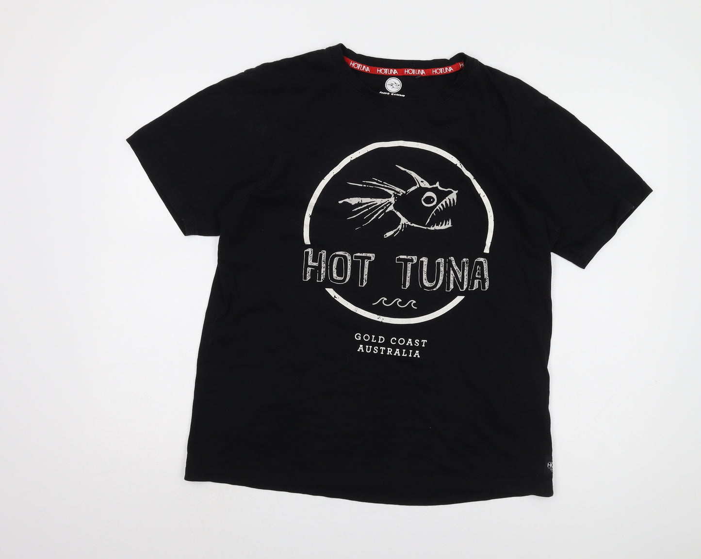 Hot Tuna Men's Black Graphic Print T-Shirt L