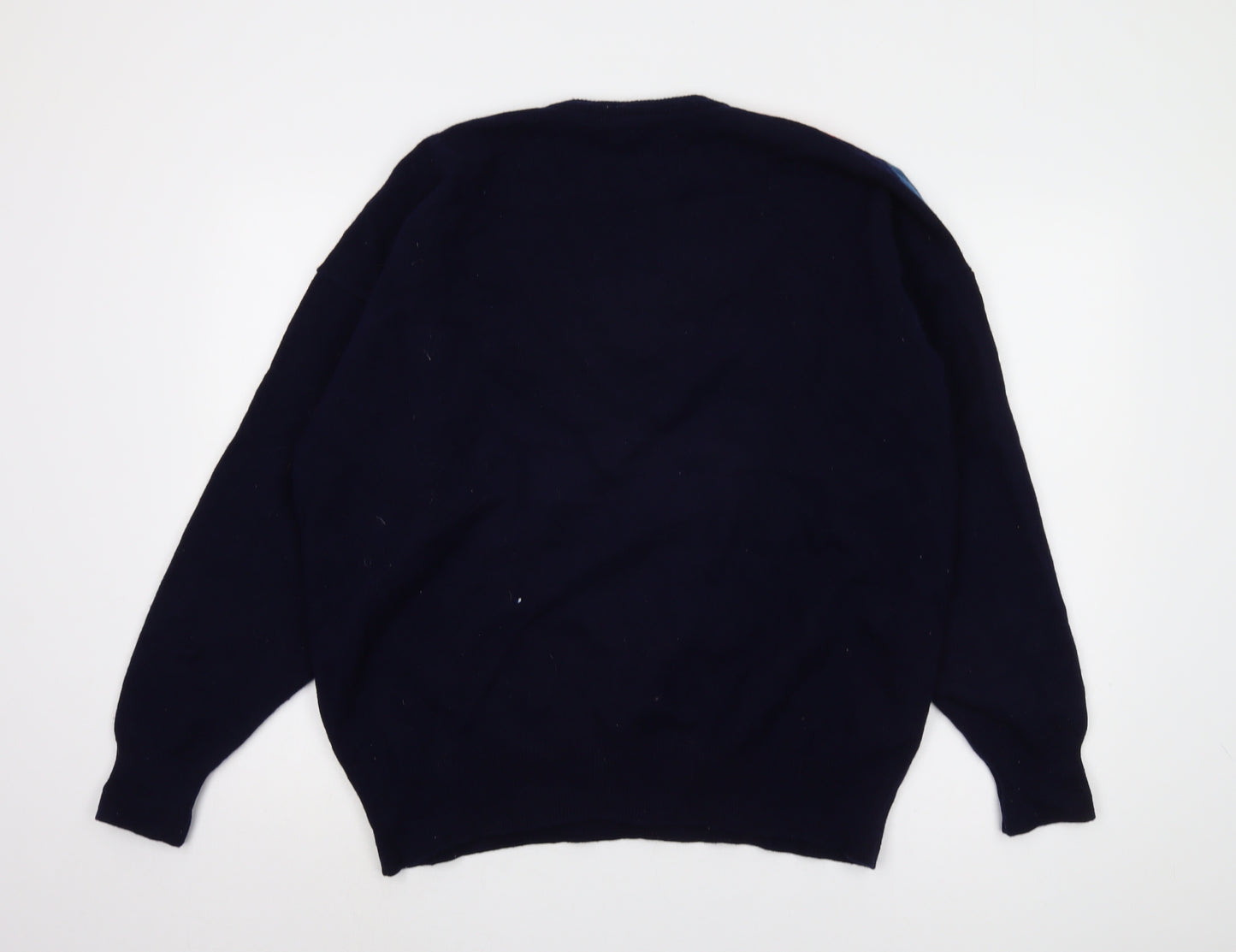 Clan Royal Men's Multicoloured Argyle Wool Pullover