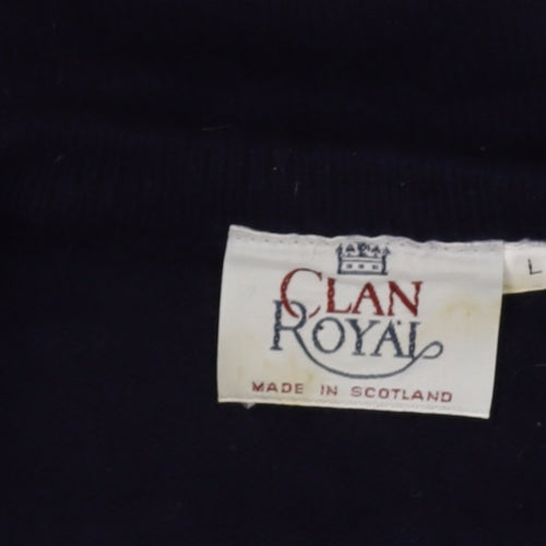 Clan Royal Men's Multicoloured Argyle Wool Pullover