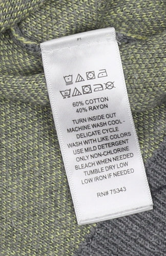 If It Were Me Women's Grey Polka Dot Jumper - UK L