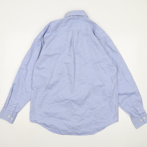 Savoy Taylors Guild Blue Men's Button-Up Shirt