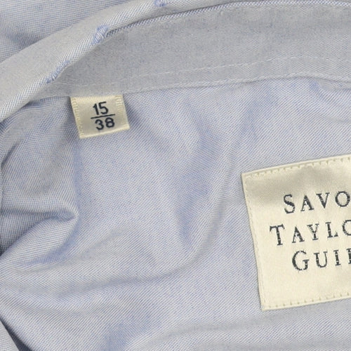Savoy Taylors Guild Blue Men's Button-Up Shirt