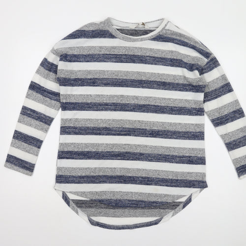 Apricot Women’s Multicoloured Striped Pullover Jumper, 2XS