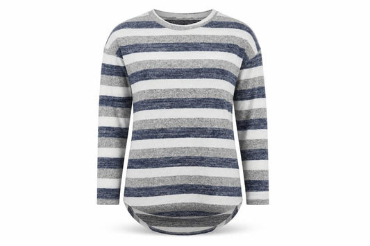 Front view of Apricot Women’s Multicoloured Striped jumper, 2XS