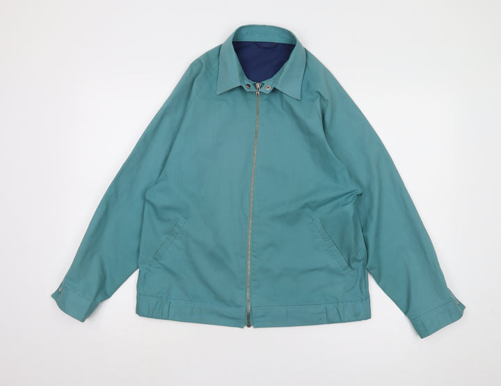 St Michael Women's Blue Mid-Length Jacket Size 10