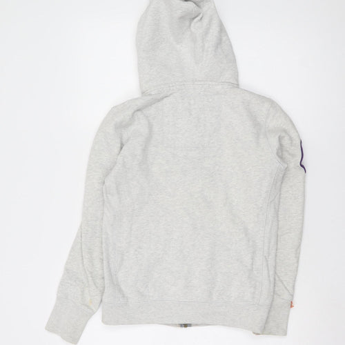 Superdry Grey Unisex Full Zip Hoodie - Small