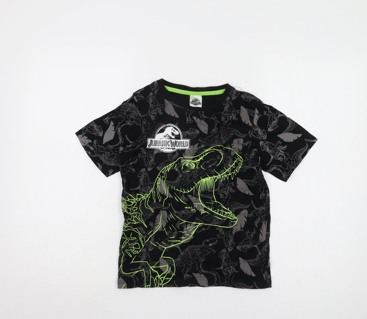 Tu Boys Black Jurassic World Graphic T-Shirt 9-10 Years