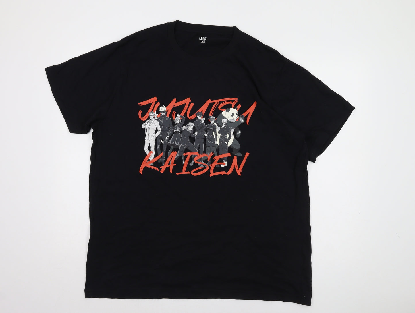 Uniqlo Men's Black Anime T-Shirt XL - Jujutsu Kaisen