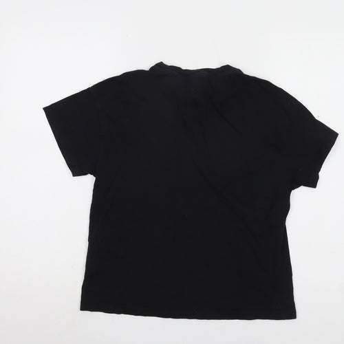Champion Women's Black T-Shirt Size S Casual Crew Neck