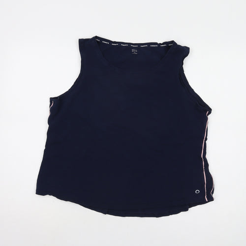 M&S Women's Blue Tank Top - Size 22