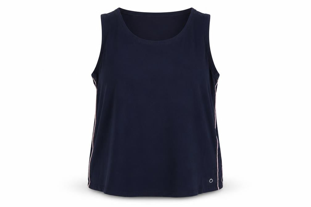 Front view of Marks & Spencer Women's Blue Tank Top -, size 22