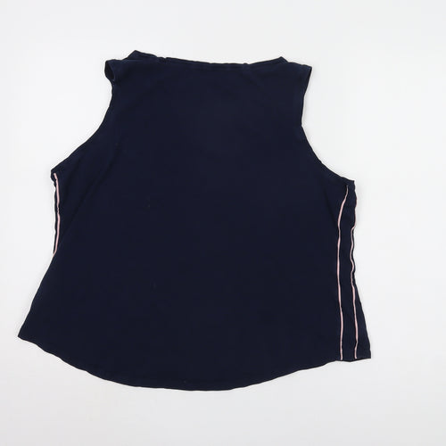 M&S Women's Blue Tank Top - Size 22