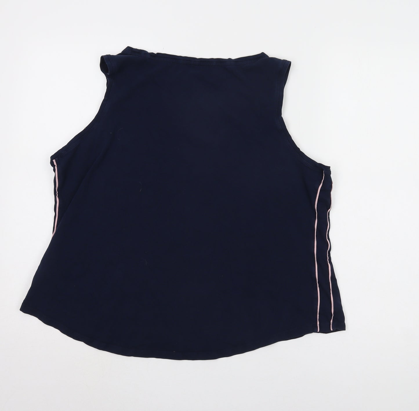M&S Women's Blue Tank Top - Size 22