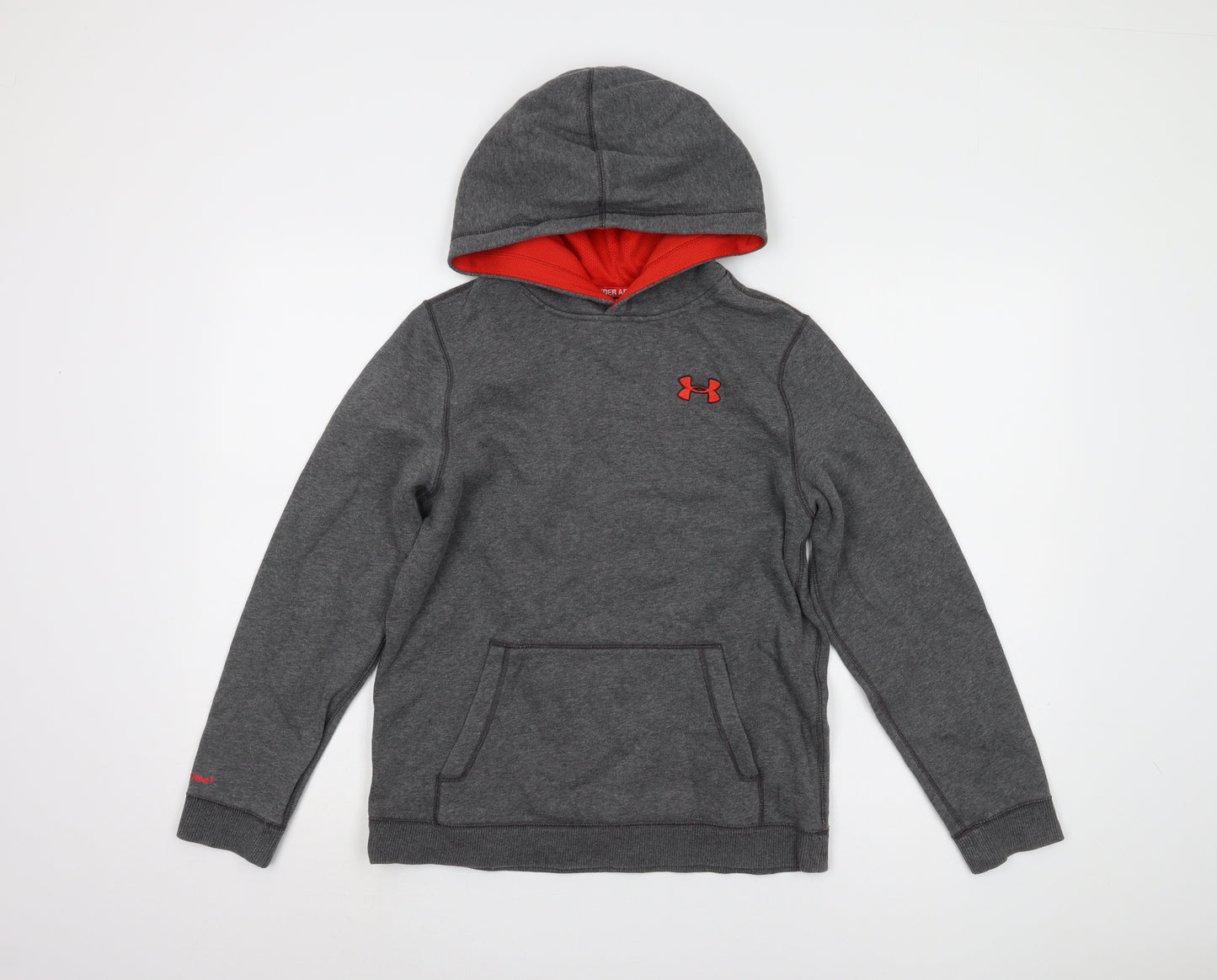 Under Armour Boys Grey Pullover Hoodie Age 12 Yrs