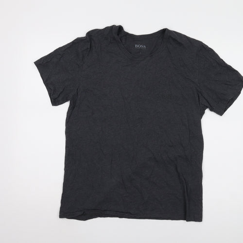 BOSS Men's Black Crew Neck T-Shirt Size L