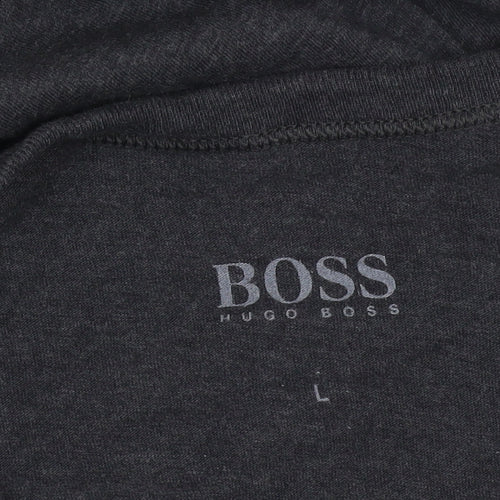 BOSS Men's Black Crew Neck T-Shirt Size L